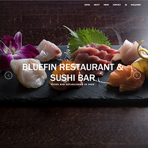 Bluefin Restaurant and Sushi Bar in East Norriton, PA, a website made by the Philadelphia area web development company TAF JK Group Inc.